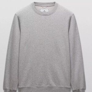 NWT Reigning Champ Lightweight Terry Classic Crewneck Vault Large Grey